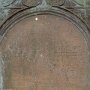 "Erected / to the memory of / SARAH the wife of / JOHN TRATTLES / Ship owner, Staithes / who died July 10 1839 / aged 63 years / (4 line verse illegible) / Also MATTHEW, WILLIAM and / THOMAS / children of the above who died / in their infancy.<br />